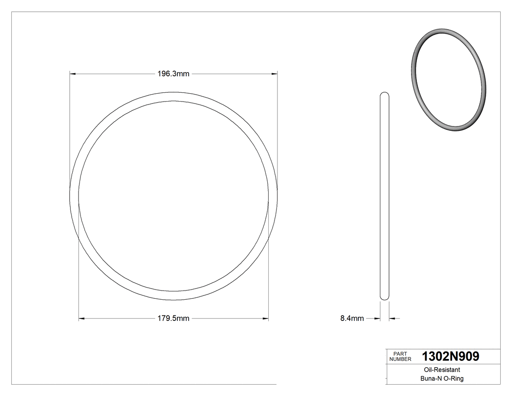 Technical drawing - 1302N909